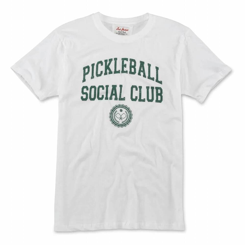 NEW AMERICAN NEEDLE men's pickle ball social club graphic tee in white